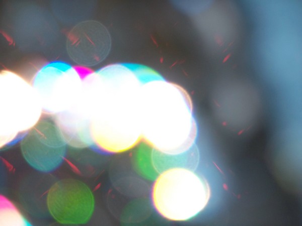 Color Orbs With Red Specks