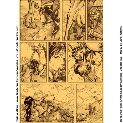 Fantasy Comic Book Illustration by Chris Watkins