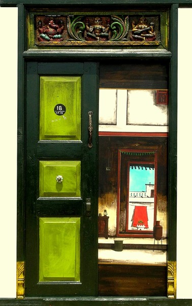 green door