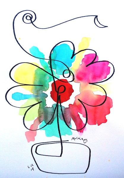 VASO EM FLOR