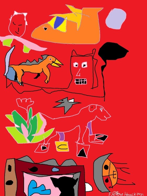 adventures of red dog --saga 2...(C) ..2021...ELLTON HOUCK....
