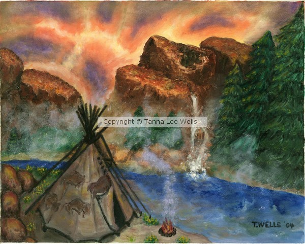 Tepee Across from the Misty Hills