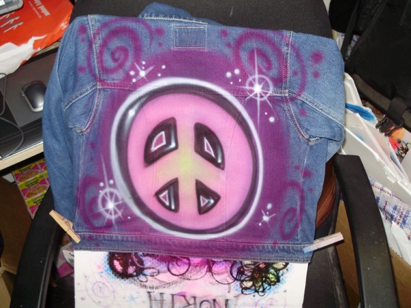 peace denim jacket