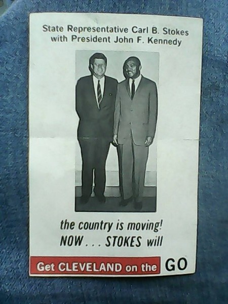 state representative carl b.stokes with john f. ke