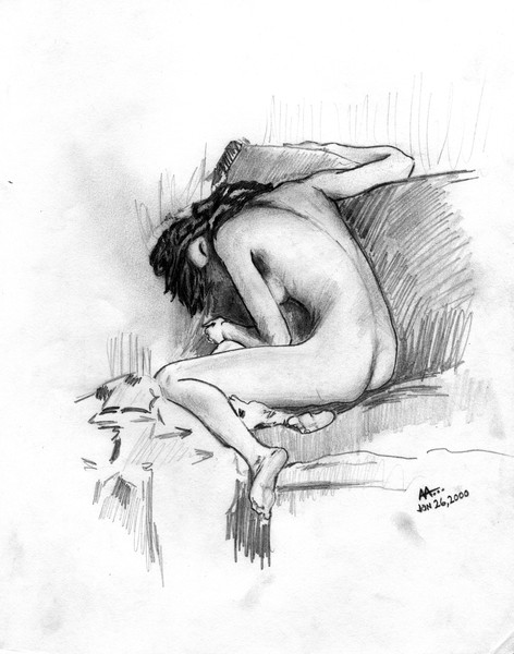 Woman on Couch