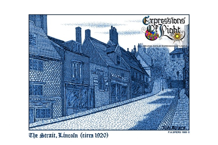 ExpoLight-Graphic-Arts-Lincoln-City-The-Strait-1989-0001 (Pen-&-Ink-Blue-Sepia-SP)
