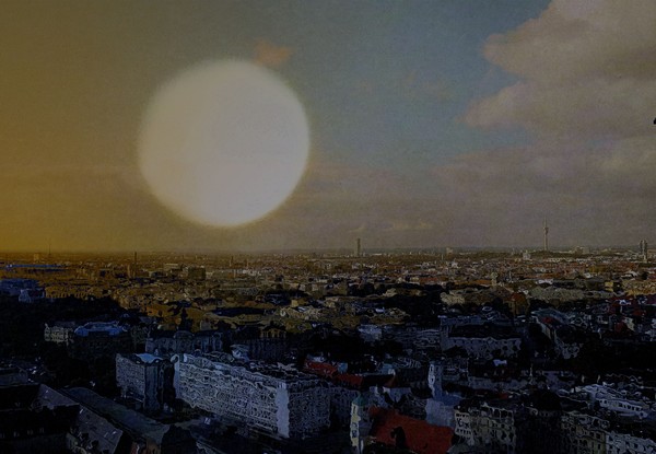 full moon over Munich