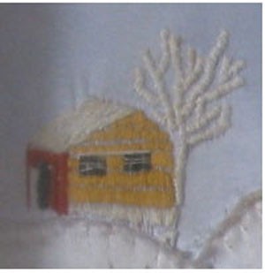 detail of snow scenery