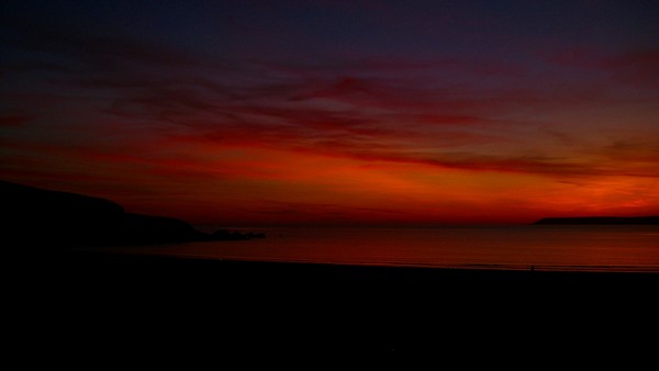 Sunset at Bigbury Sept 11th 09