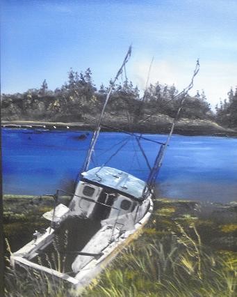 Abandoned by the riverside