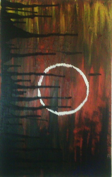 Untitled in Multichrome with White Center Ring