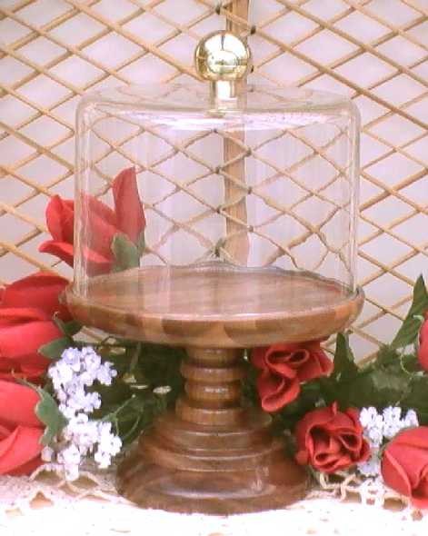 Sweets Display Solid Walnut and Glass