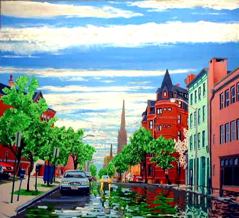 Downtown After The Rain - Sold