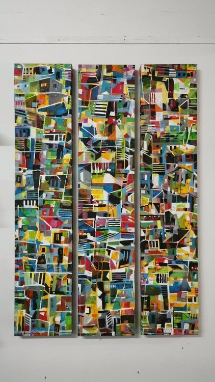 Urban series in 3 panel