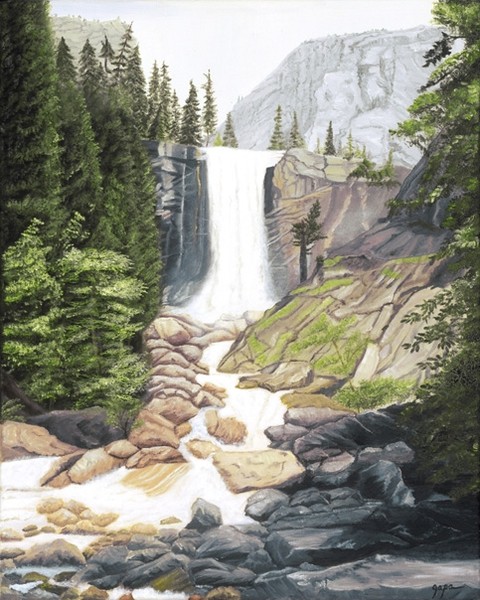 Wilderness With Waterfall