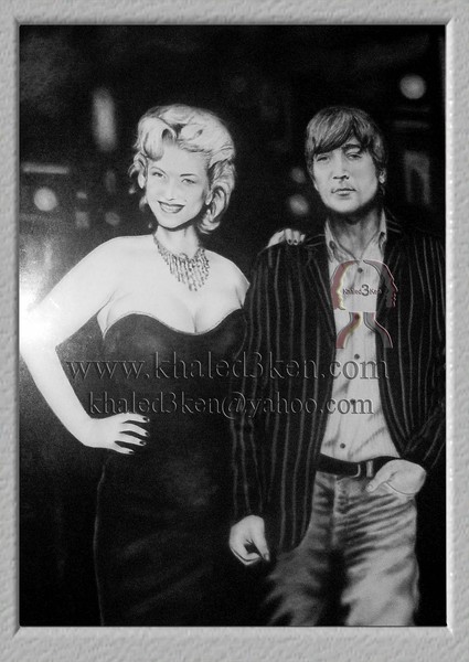 DRAWING PORTRAIT JOHN LENNON AND BEATLES LIFE STORY AND MARK DAVID CHAPMAN KHALED3KEN (22)