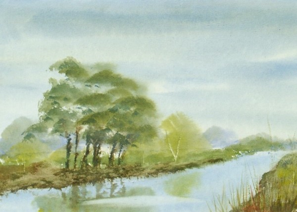 watercolor landscape 688
