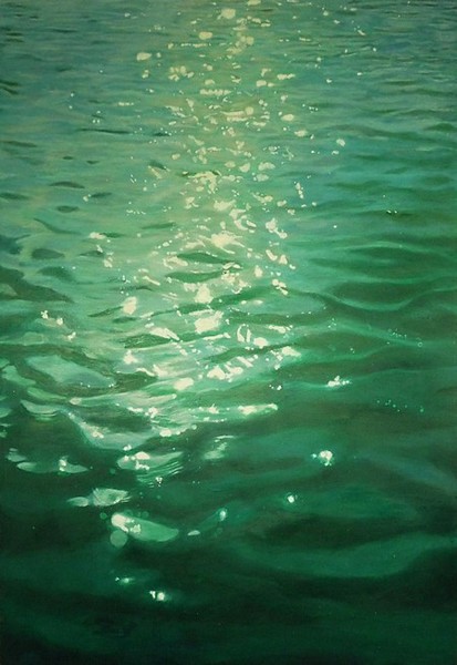 Water surface with reflections