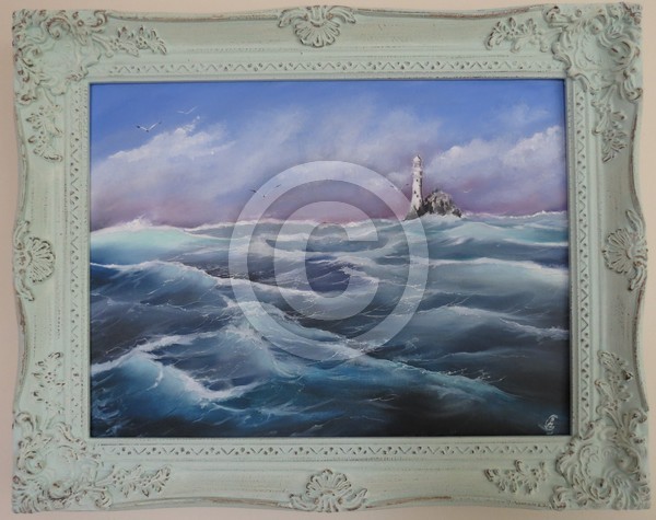 'Fastnet Rock' lighthouse Ireland, Irish seascape 