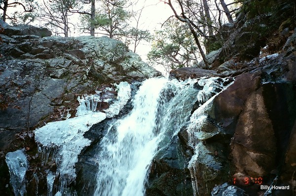 Frozen waterfall in Alabama