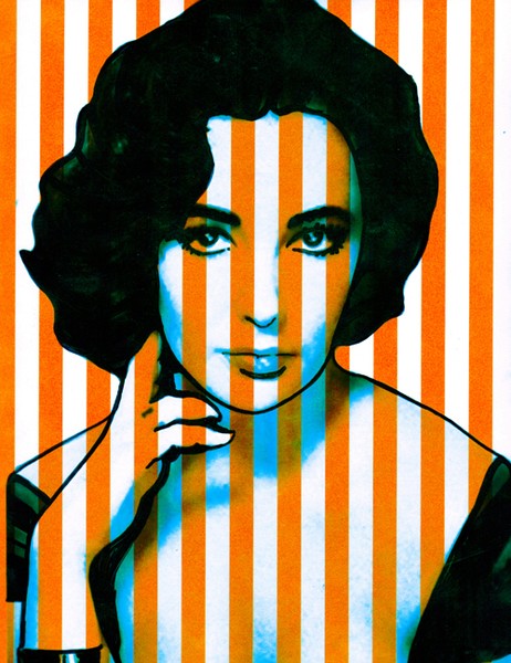 Elizabeth on Red Stripes