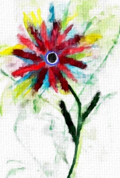 one flower