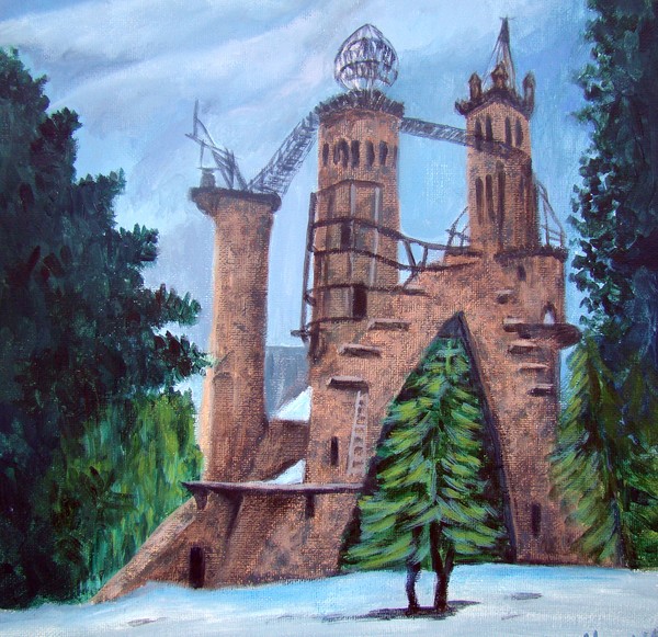 Bishops Castle in Winter