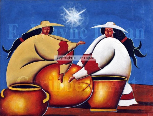 Twin Sister - Caribbean Art Painting