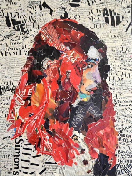 collage self portrait by L.