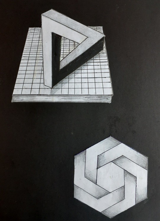 Impossible Triangle & Twisted Hexagon