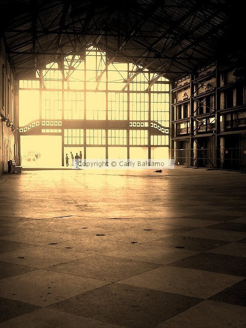 Casino in sepia, Asbury Park, NJ