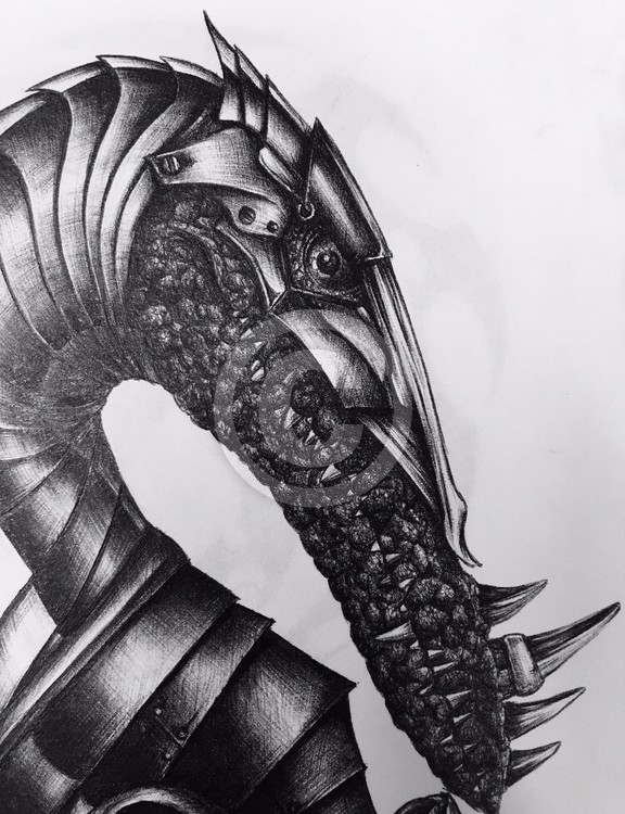 Armored Dragon close-up