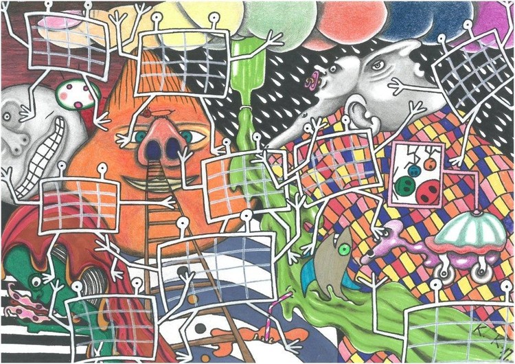 The Guardians of the World of Fantasy, outsider art, fantasy story