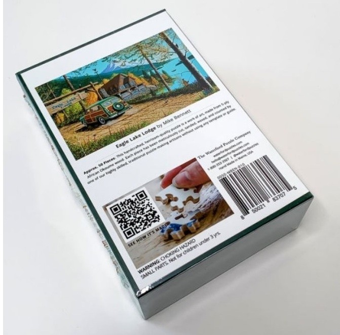 Eagle Lake Lodge - Wooden Jigsaw Puzzle