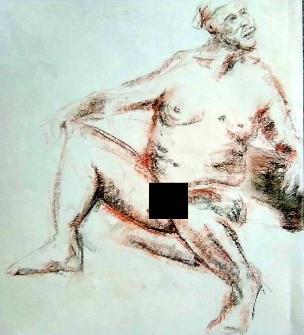 Chrissy Cropped Leaning Sketch
