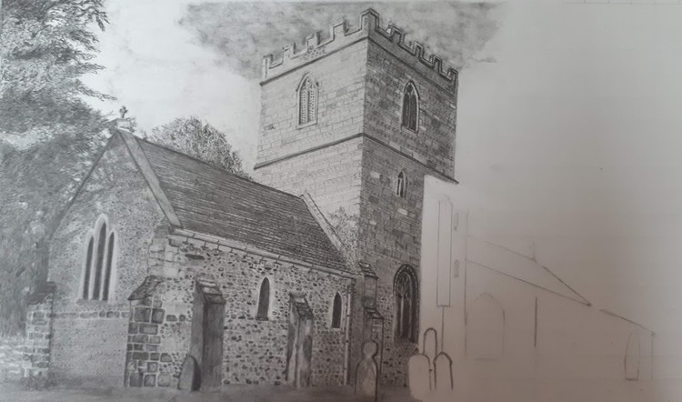 Work in Progress. St Mary's Church @ Winterborne Whitechurch