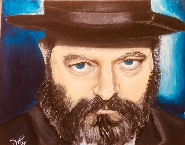 art painting oilpainting rabbi men eyes portrait paintedportrait Finished photo photography