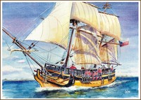 Sailing boats- and ship paintings
