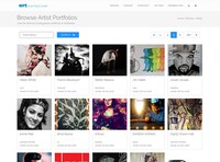 New Page: Browse Artist Portfolios