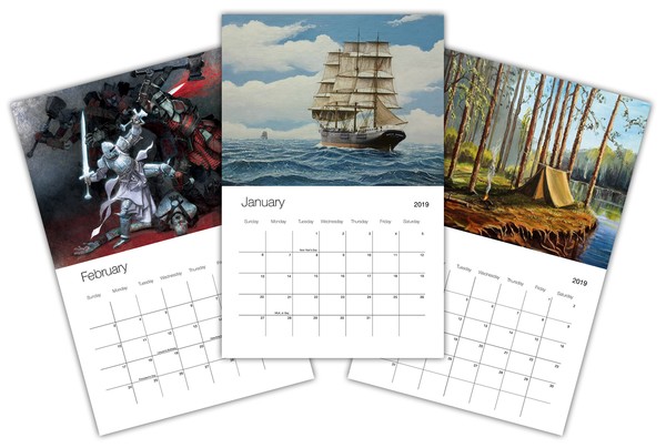 Create and Sell Your Own 2019 Wall Calendar! | ArtWanted.com