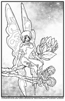 FREE digital fantasy coloring poster 