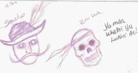 Biker Skull w/bandana