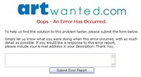 Oops Error Form