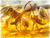 by  