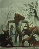 by Dead  deer