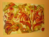 by  