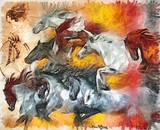 by  