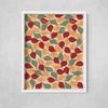 Autumn falling leaves