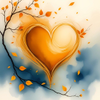 Autumn Heart Embrace