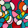 (sold)  SO CLOSE original abstract. 40*40*2cm, ready to hang, beautiful abstract